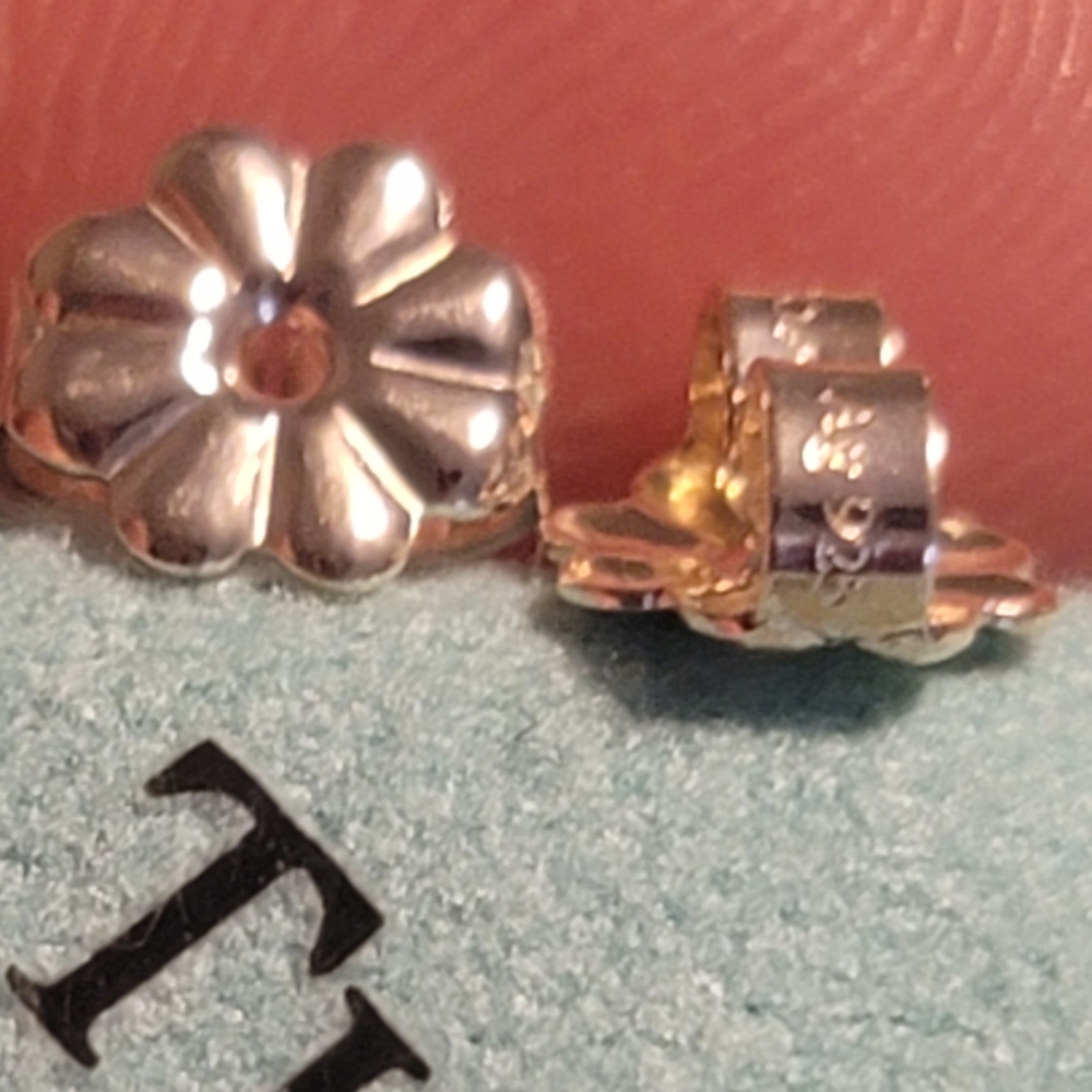 💙Beautiful Tiffany & Co. Flower Earring Backs💙 - Picture 6 of 8
